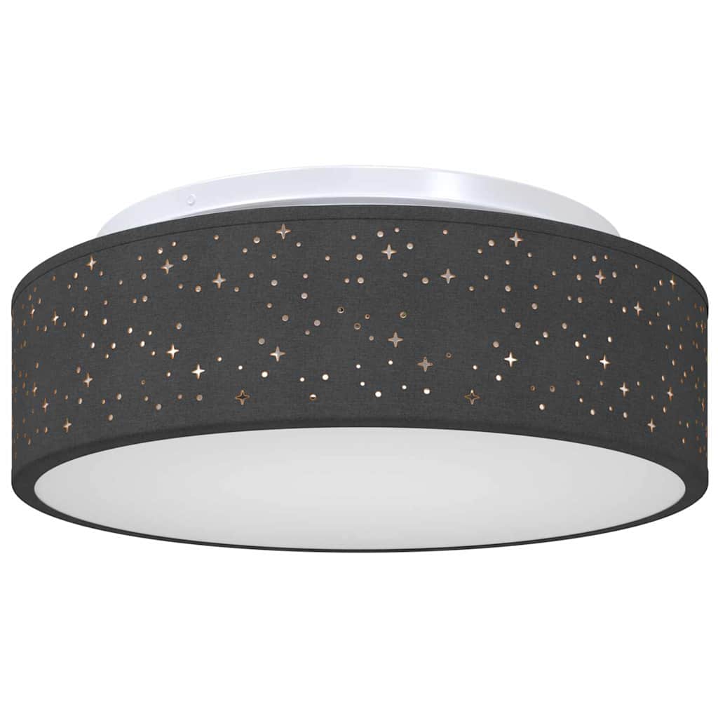 Deckenlampe mit Strahlern Schwarz 30 x 30 x 13,5 cm Stoff