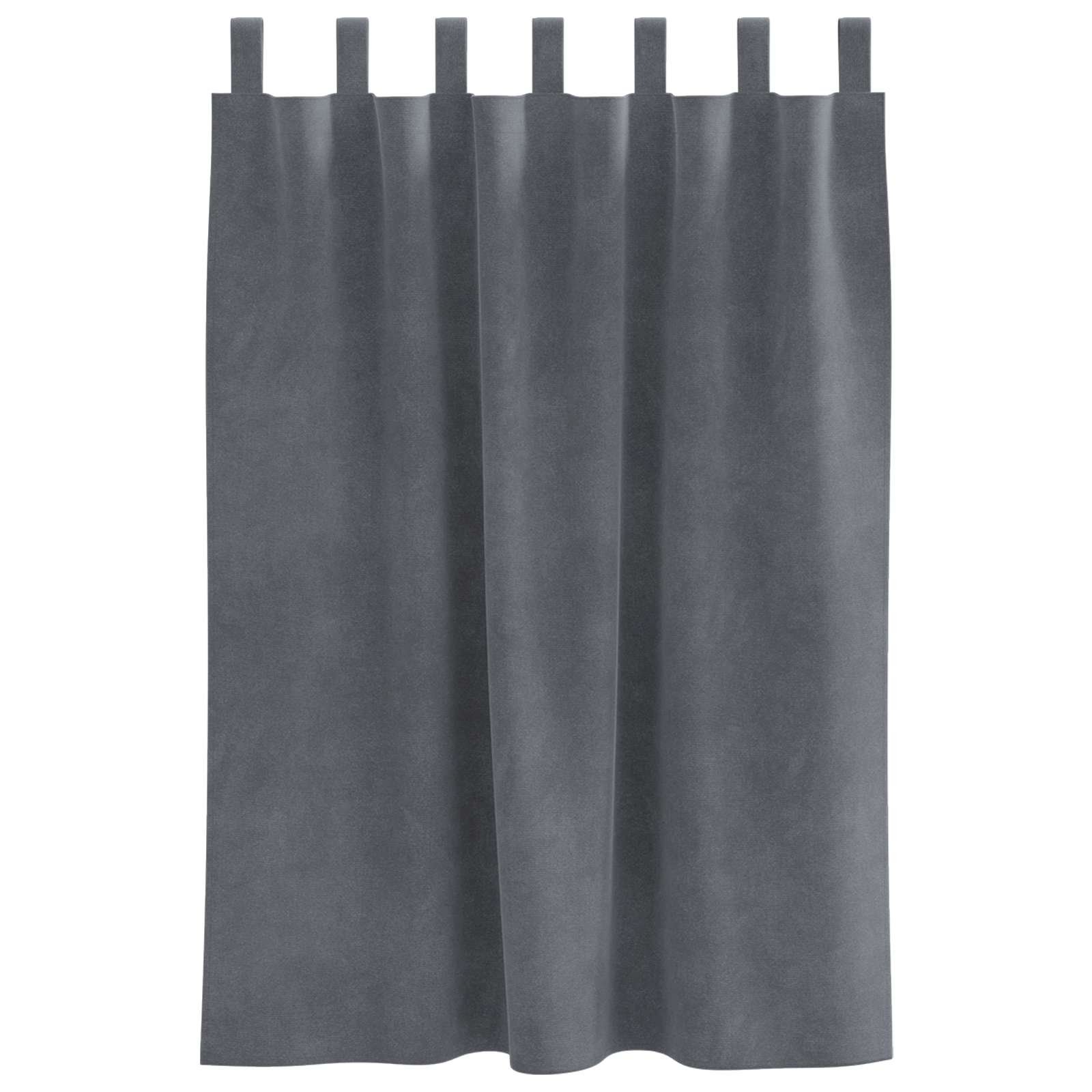 Verdunkelungsvorhänge 2 pcs Schwarz 140 x 140 cm Samt