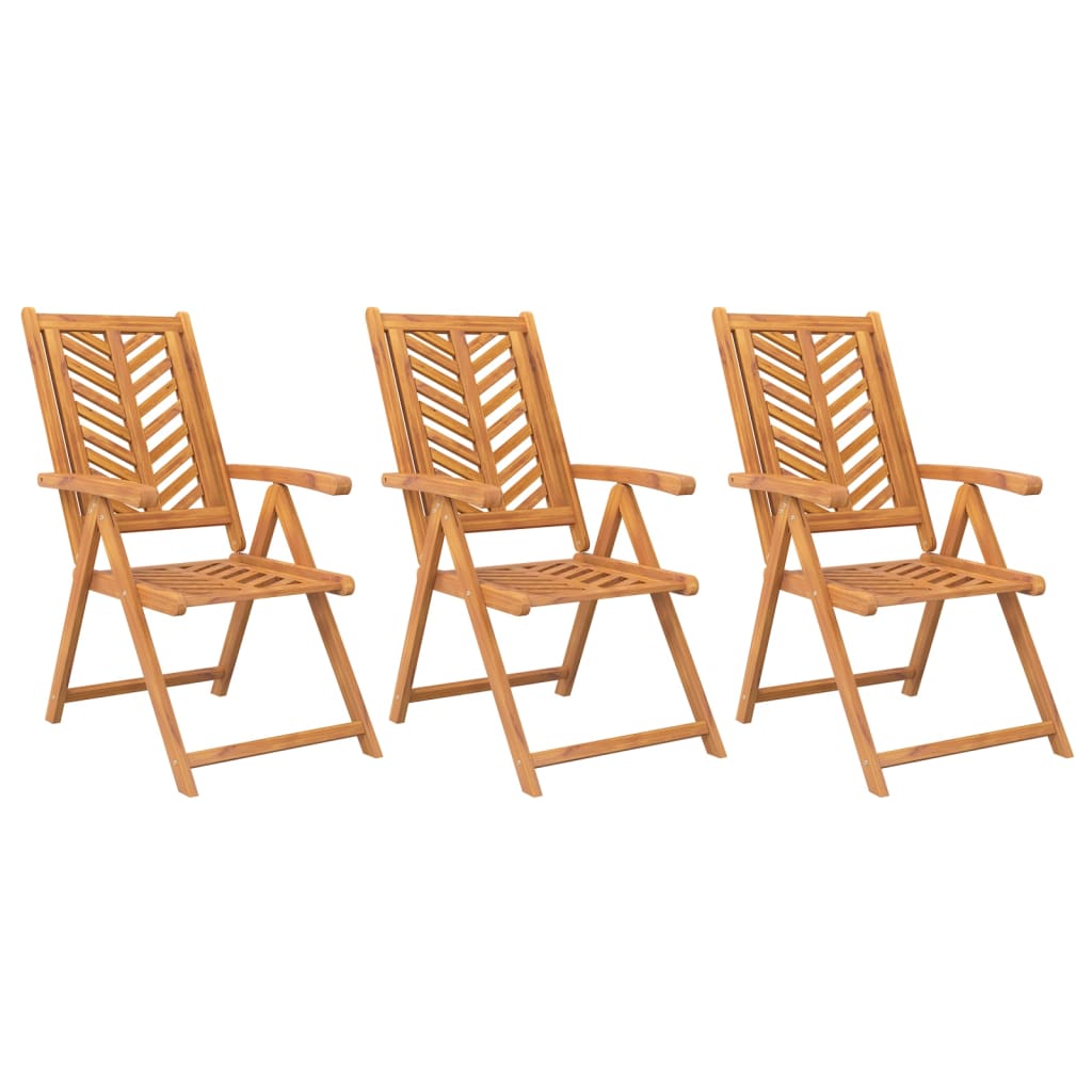 Gartenstuhl 4 pcs Braun Massivholz Akazie