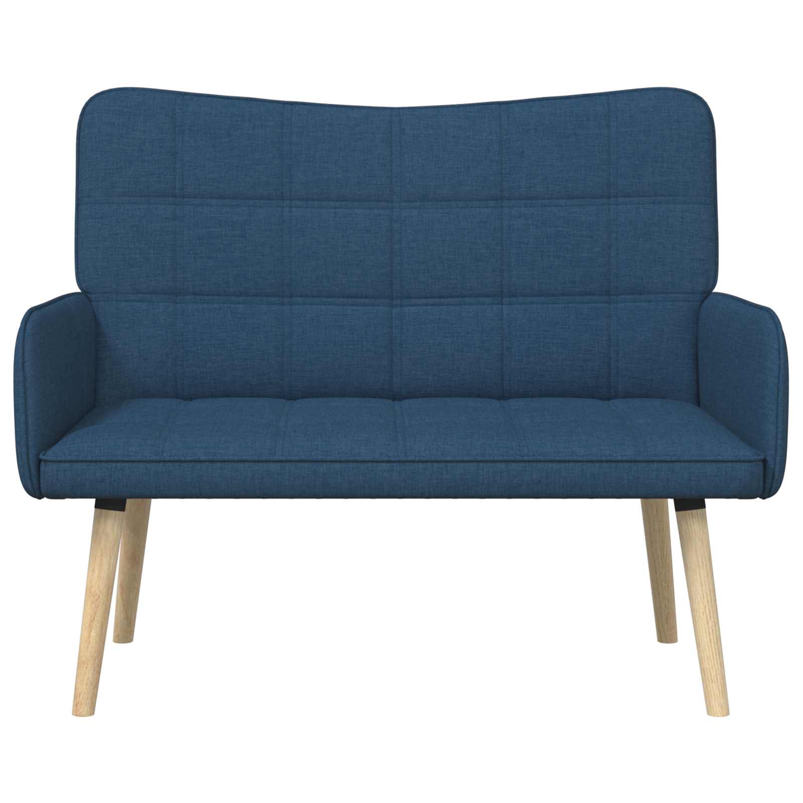 2-Sitzer Sofa Hellgrau 115 x 61 x 87 cm Stoff