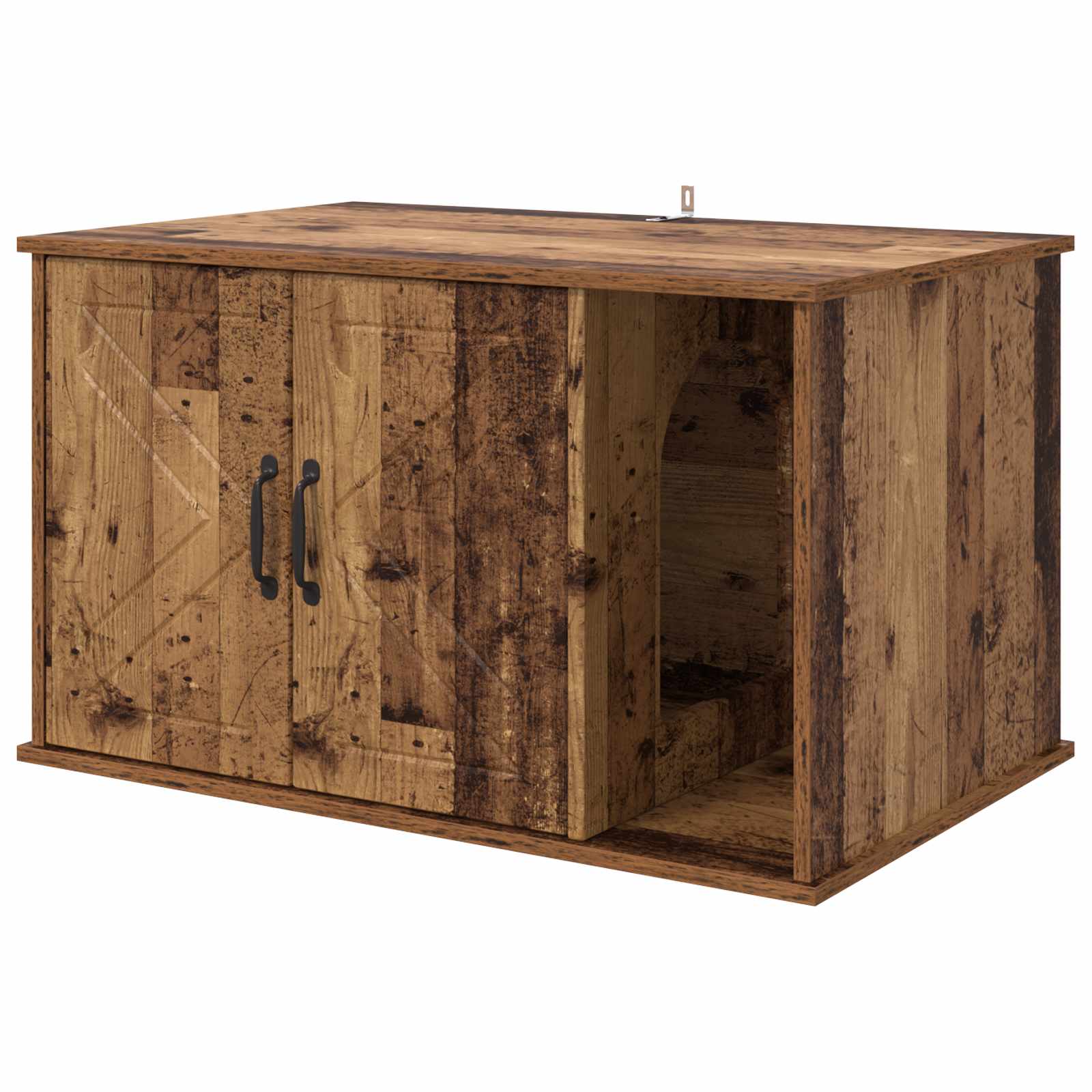 Katzenhaus Weiß 85 x 55 x 50 cm Holzwerkstoff