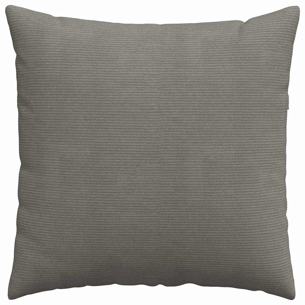 Sofakissen 2 Stück Hellgrau 50 x 30 cm Cordstoff