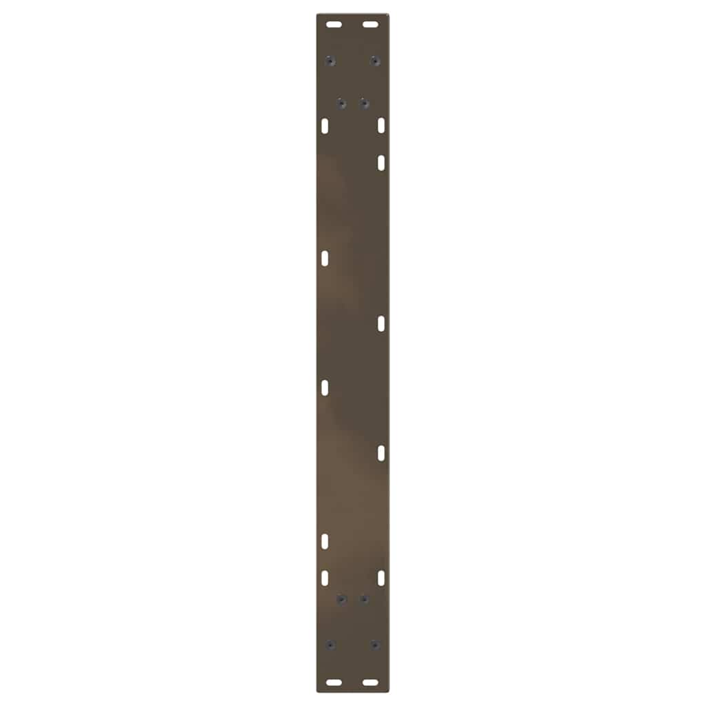 Couchtischbeine V-Form 2 Stück Schwarz 30x(30-31,3) cm Stahl
