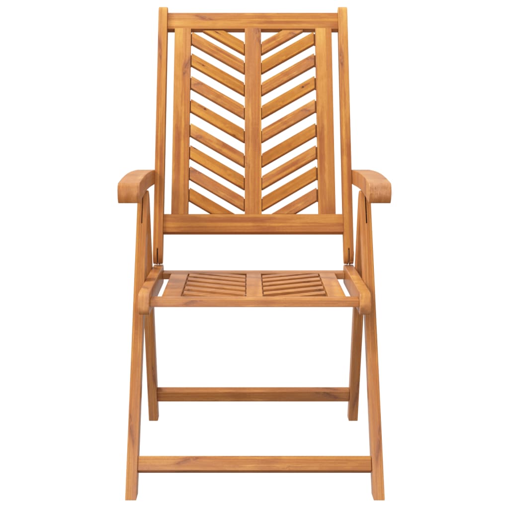 Gartenstuhl 4 pcs Braun Massivholz Akazie