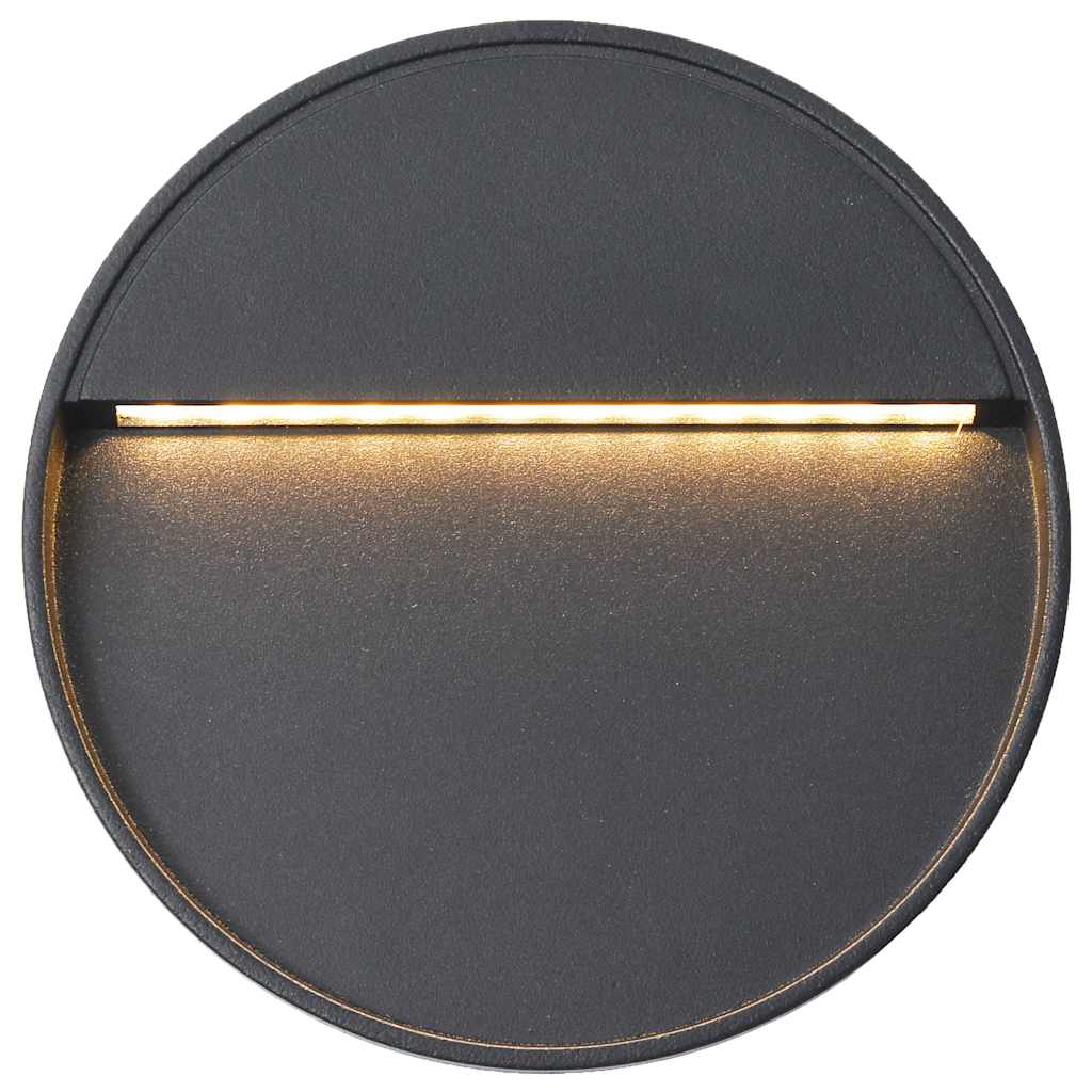 LED-Außenwandleuchte Schwarz Aluminiumdruckguss