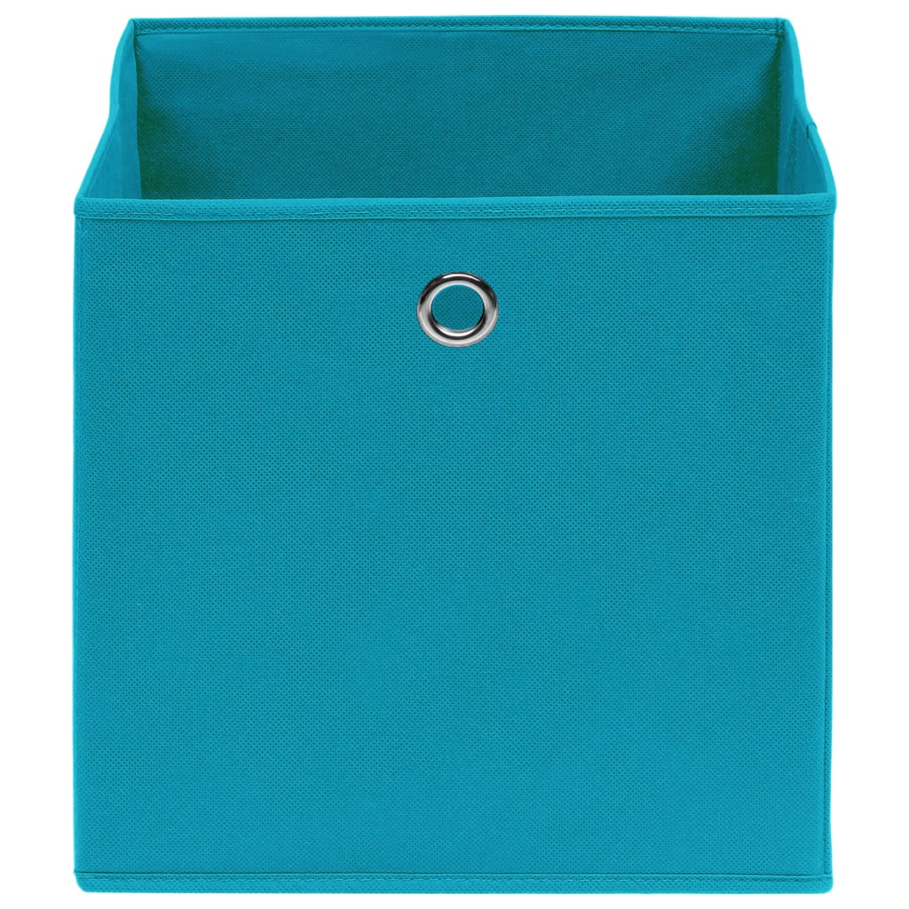 Aufbewahrungsboxen 4 Stk. Blau 32x32x32 cm Stoff