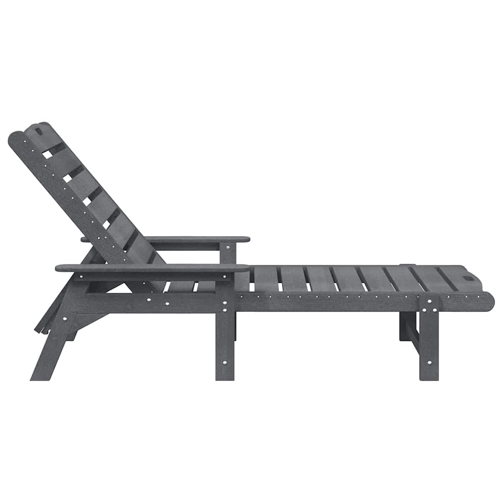 Sonnenliege 2 pcs Weiß 195,5 x 53 x 98,5 cm Polyethylen