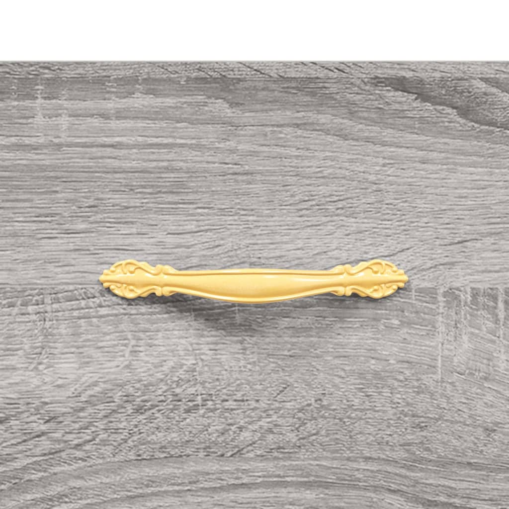 Highboard Betongrau 69,5x34x180 cm Holzwerkstoff