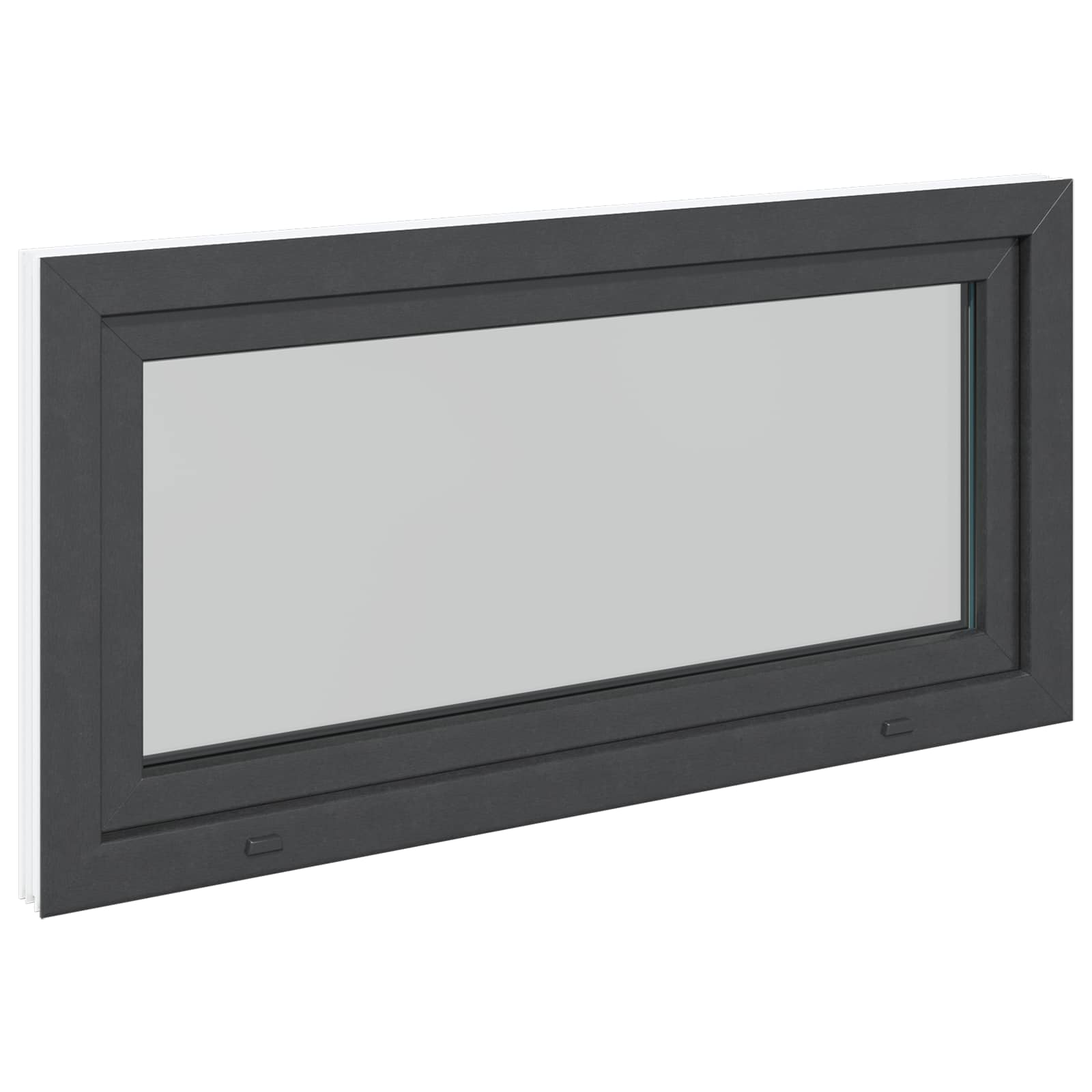 Kellerfenster RISOR 50 x 50 cm PVC und Glas Weiß