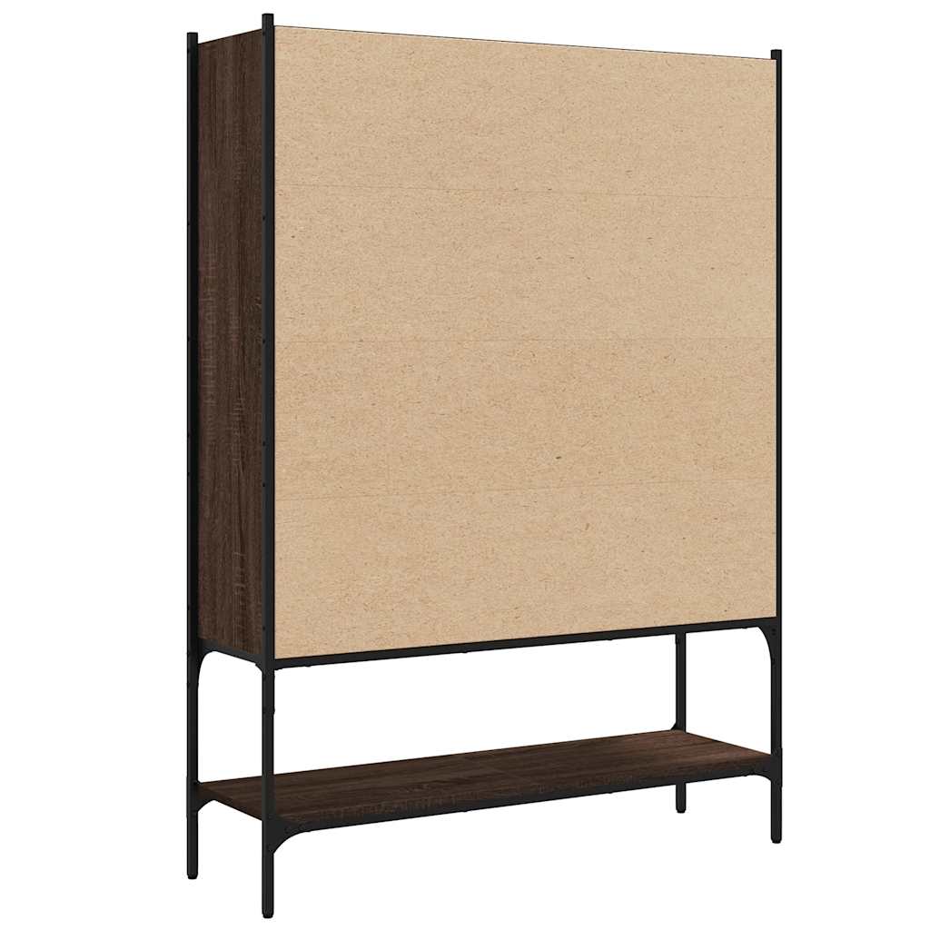Bücherregal Schwarz 102x30x141,5 cm Holzwerkstoff
