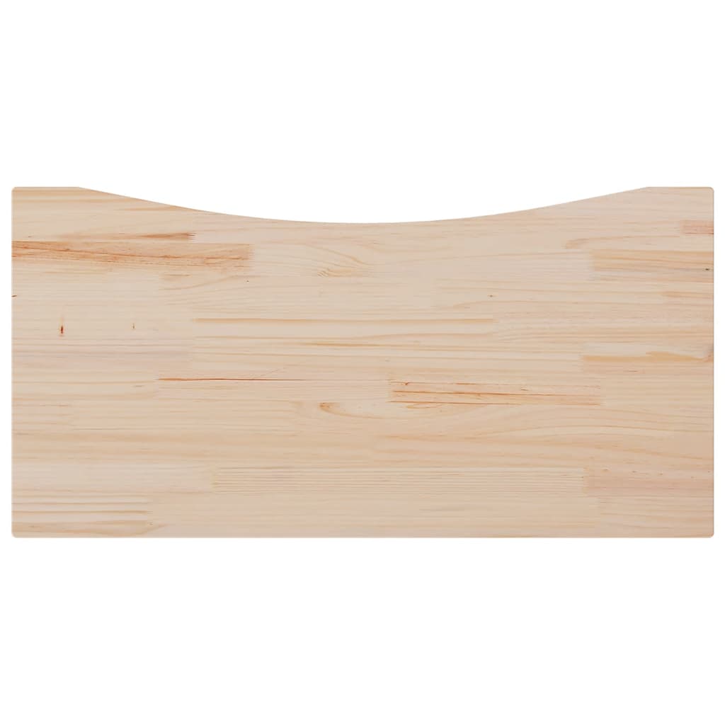 Schreibtischplatte 80x40x2,5 cm Massivholz Kiefer