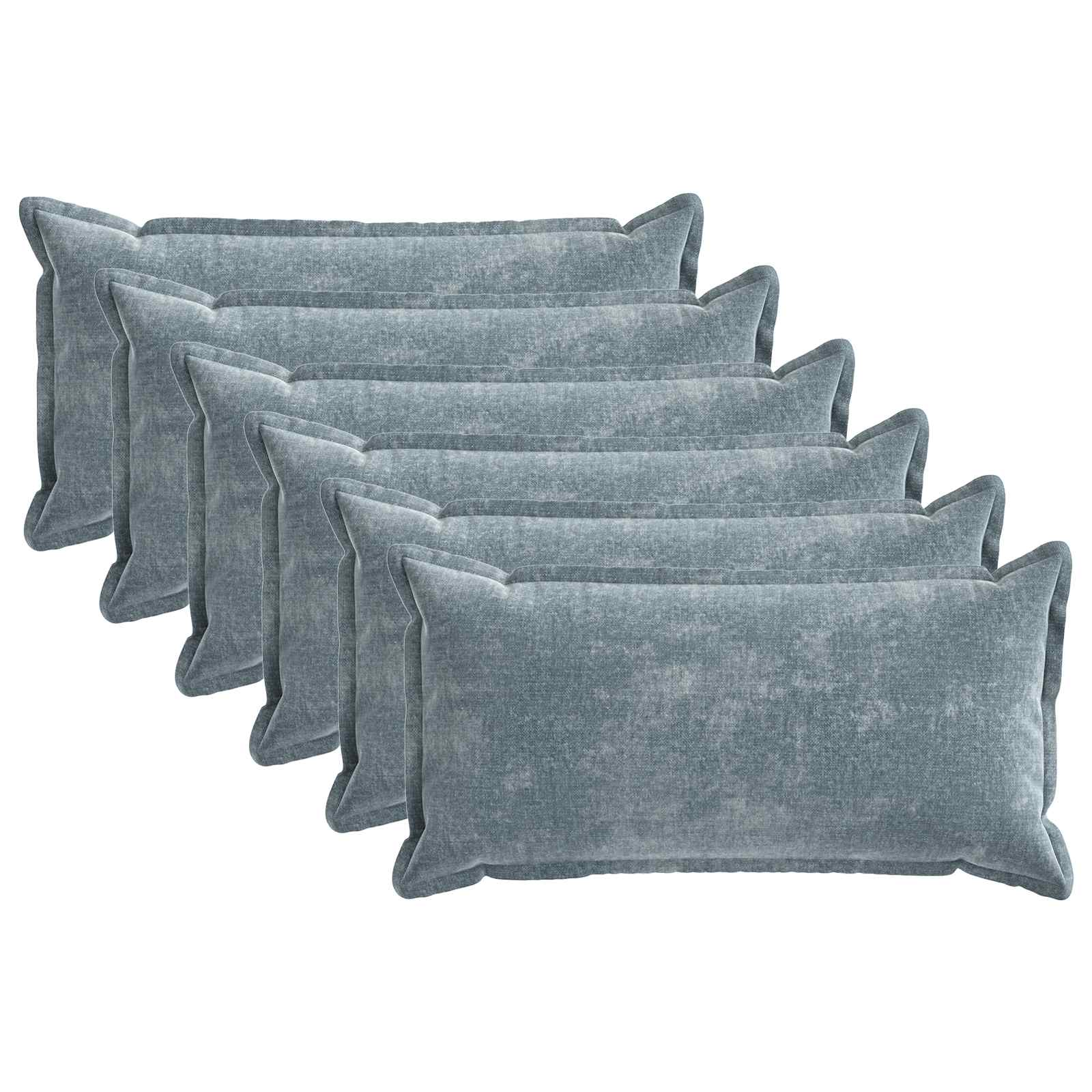 Kissenbezug 2 Stk. HOUTEN Dunkelgrau 30 x 30 cm Chenille-Stoff