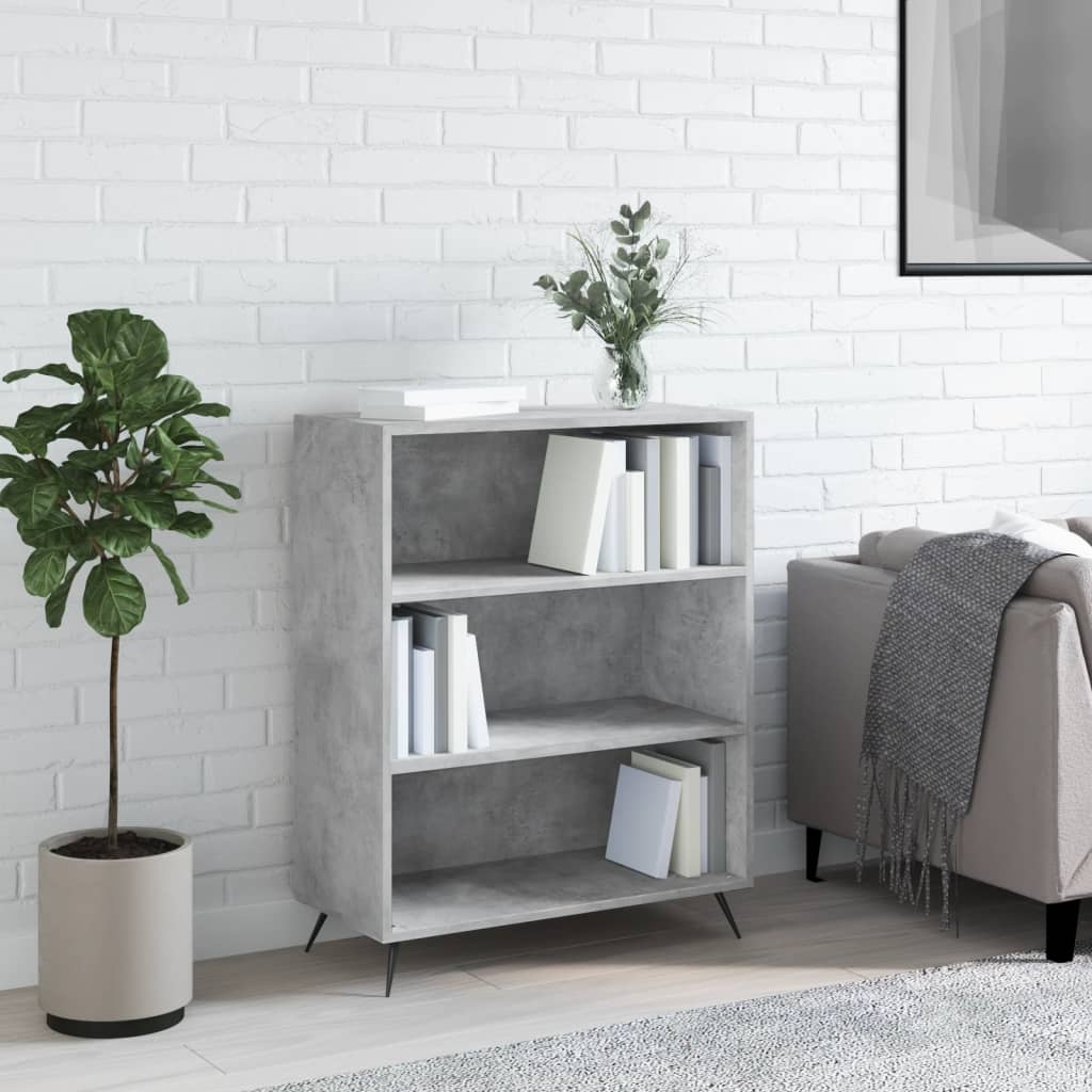 Bücherregal Weiß 69,5x32,5x90 cm Holzwerkstoff