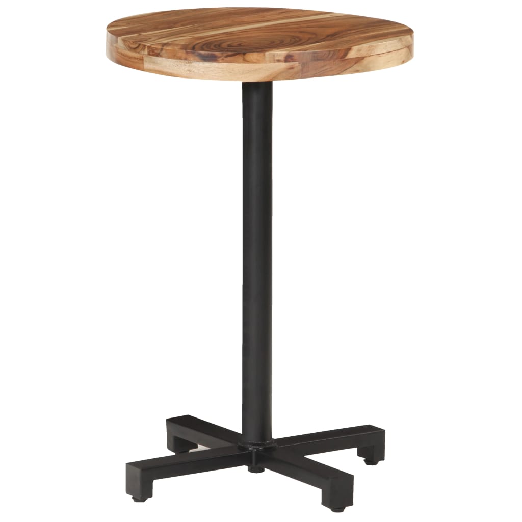 Bistrotisch Rund Ø60x75 cm Raues Mangoholz