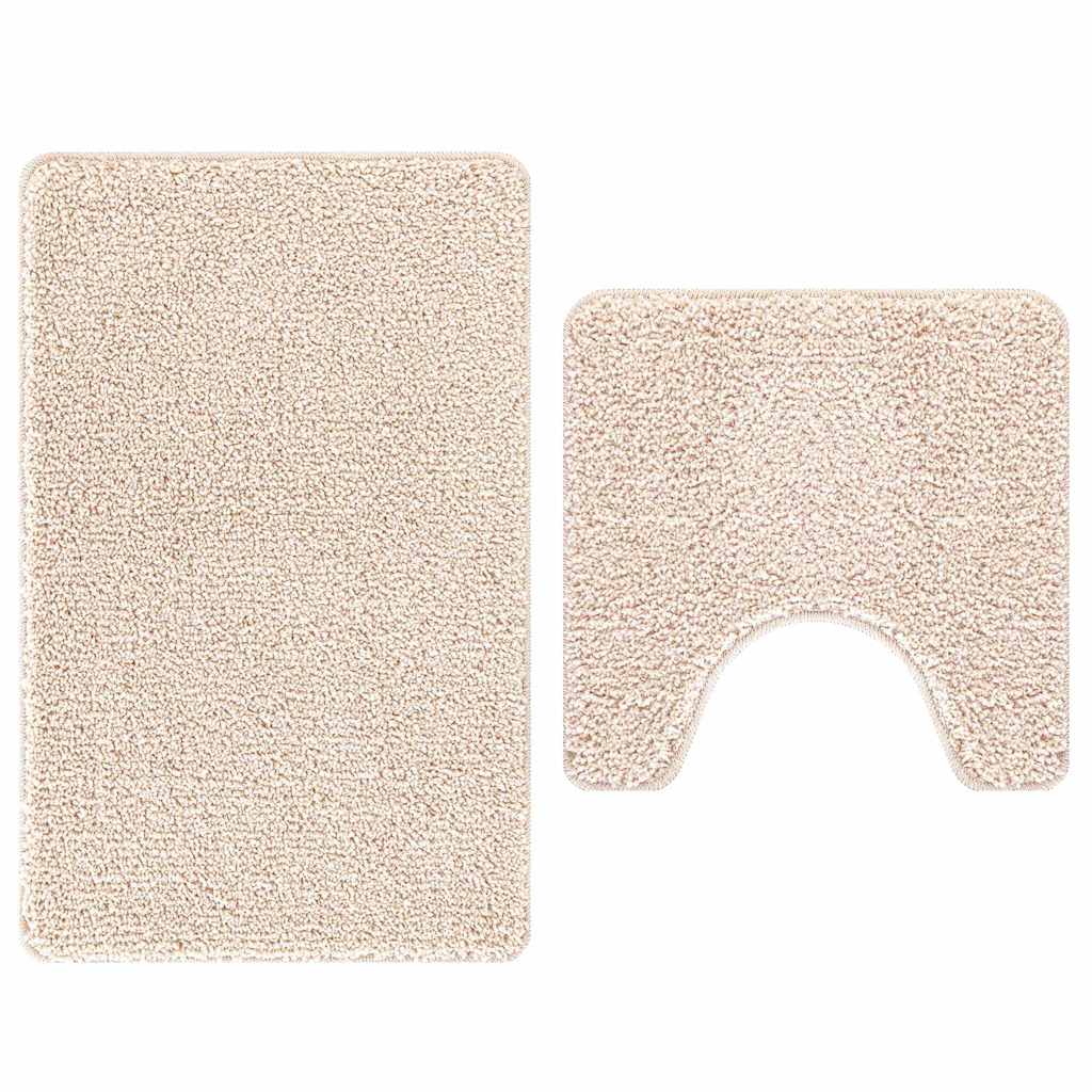 Anti-Rutsch Badematten-Set 2 pcs Dunkelgrau PP