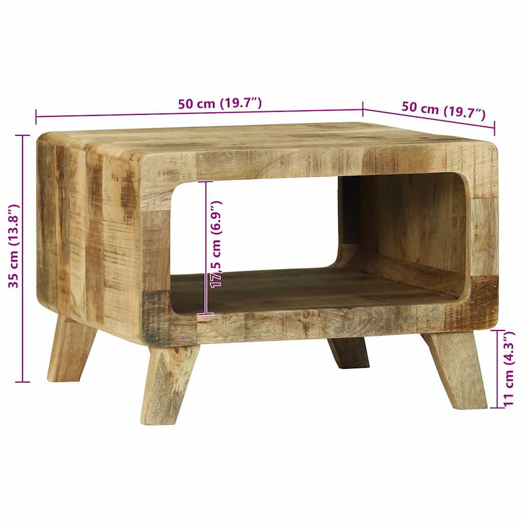 Couchtisch 90 x 50 x 35 cm Massives upgecyceltes Holz