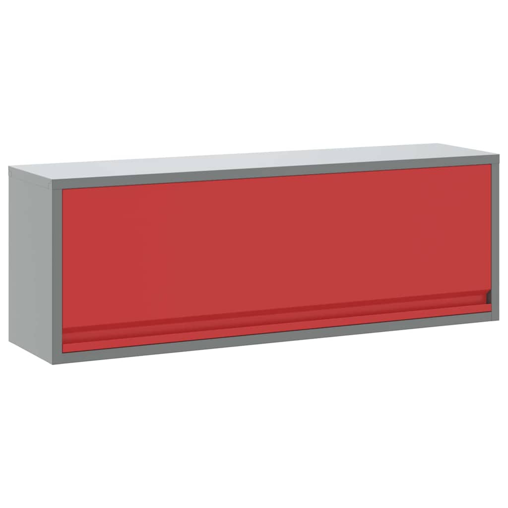 Werkzeugschrank mit Speicher Schwarz und Grau 50 x 25 x 35 cm