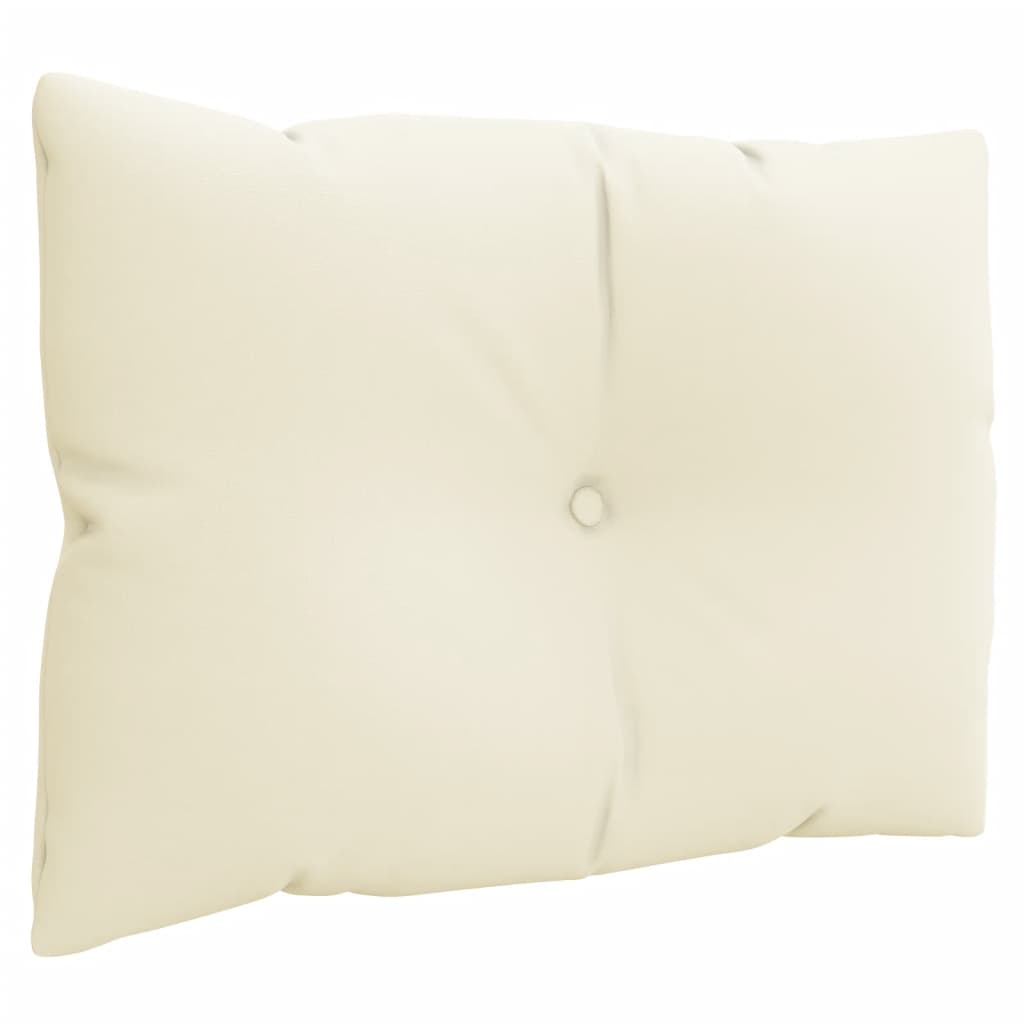 Palettenkissen 3-tlg. Taupe Stoff