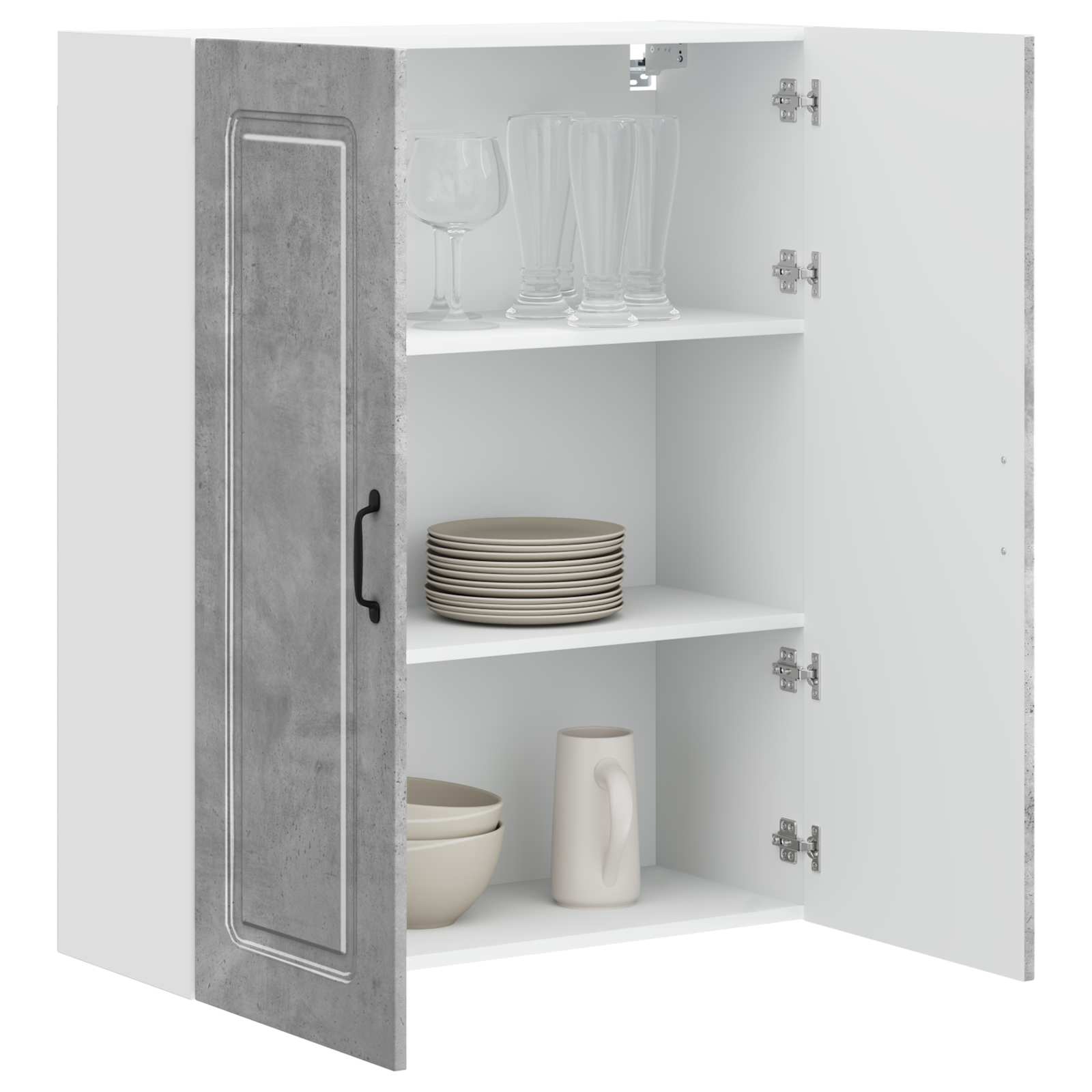 Herdumbauschränke 2 Stk. Kalmar Weiß Holzwerkstoff