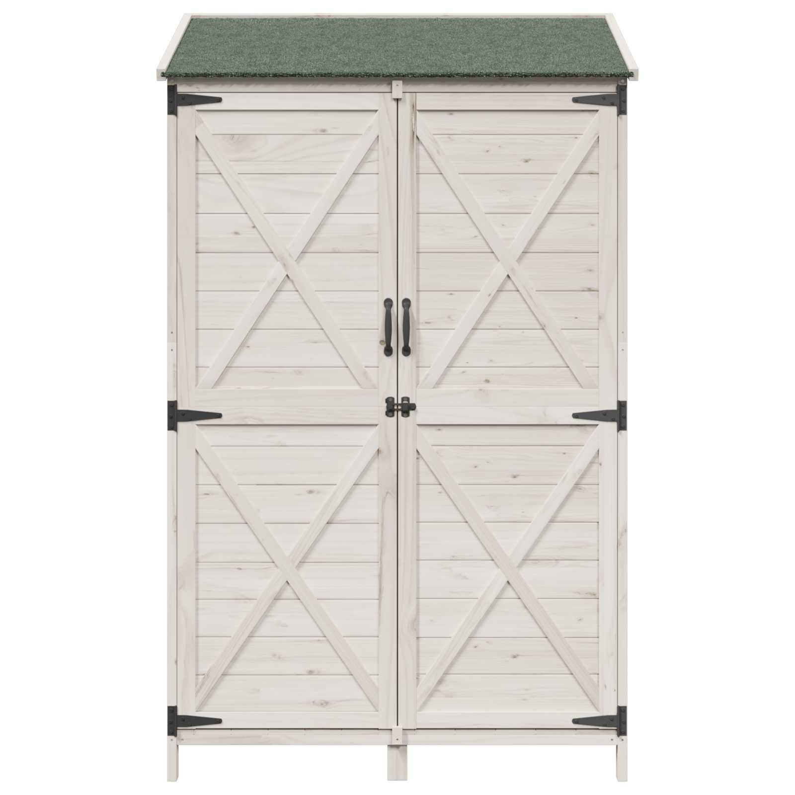 Gartenschuppen Natur 59,5 x 56 x 113,5 cm Massivholz aus Fichte