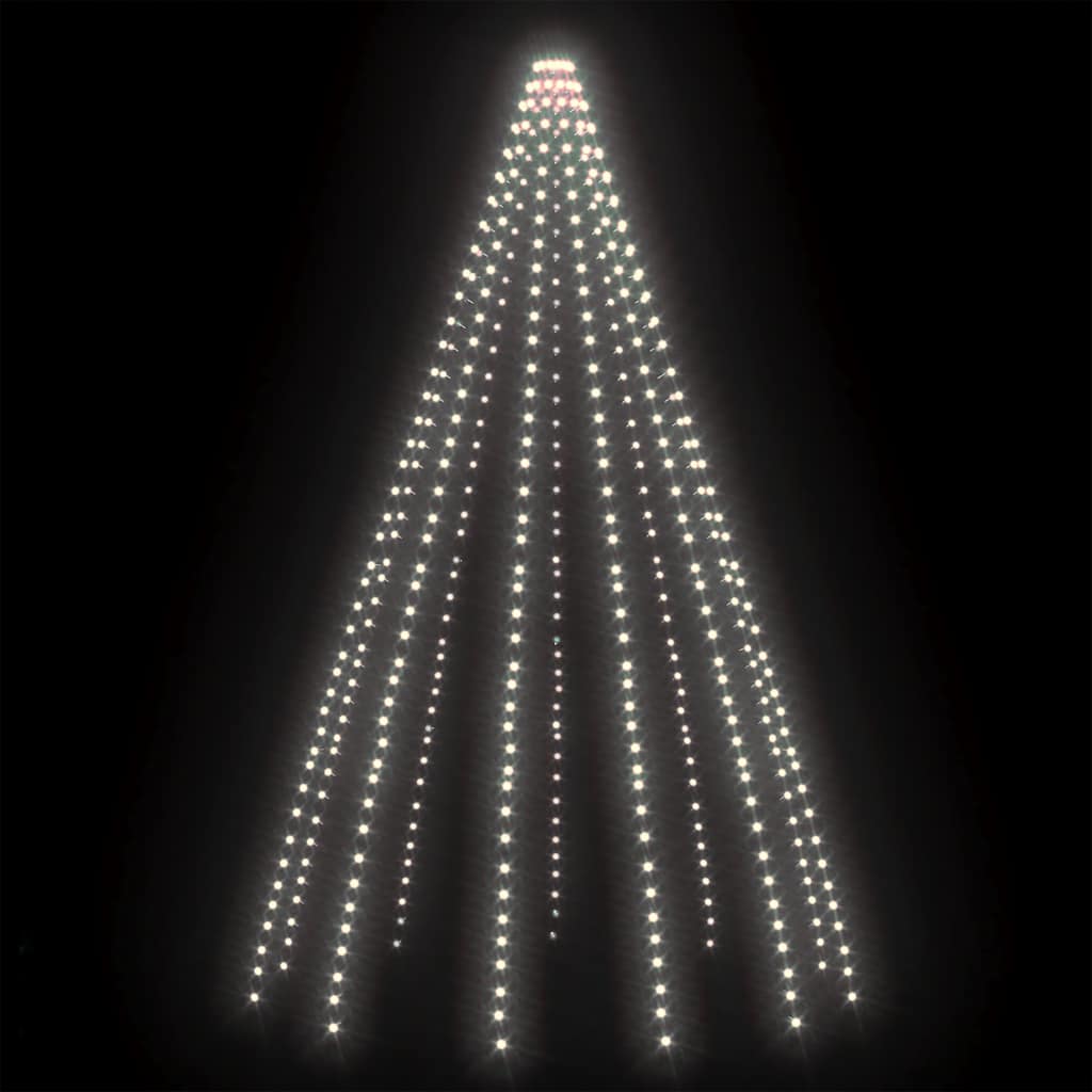 Weihnachtsbaum-Lichternetz mit 180 LEDs Kaltweiß 180 cm
