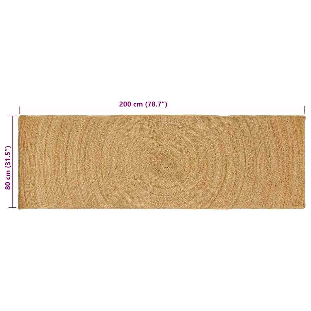Bereichsteppiche Natur 60 x 110 cm Jute