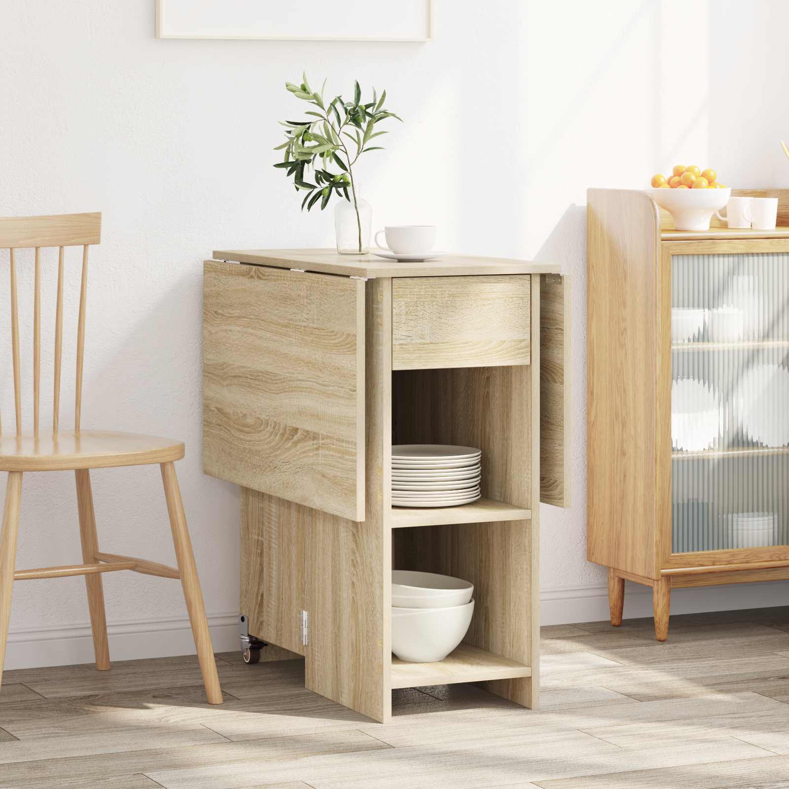 Esstisch 115 x 70 x 75 cm Holzwerkstoff Weiß Rechtwinklig