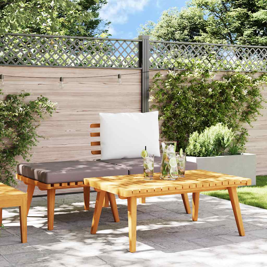2-Sitzer-Gartensofa mit Kissen Massivholz Akazie