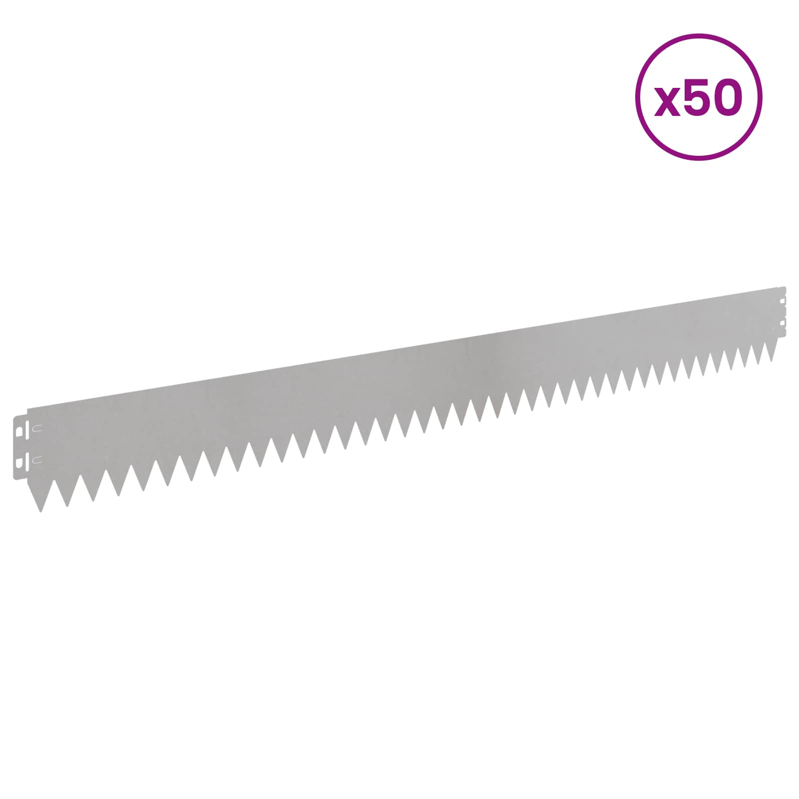 Raseneinfassung 10 pcs 103 x 10 cm Stahl Schwarz