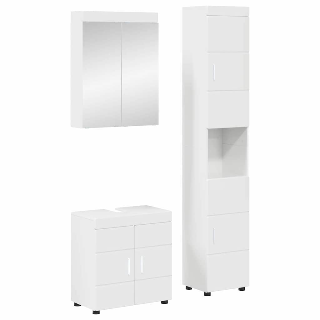 Badezimmermöbel-Set TULUM 2 pcs Weiß 60 x 34 x 63 cm