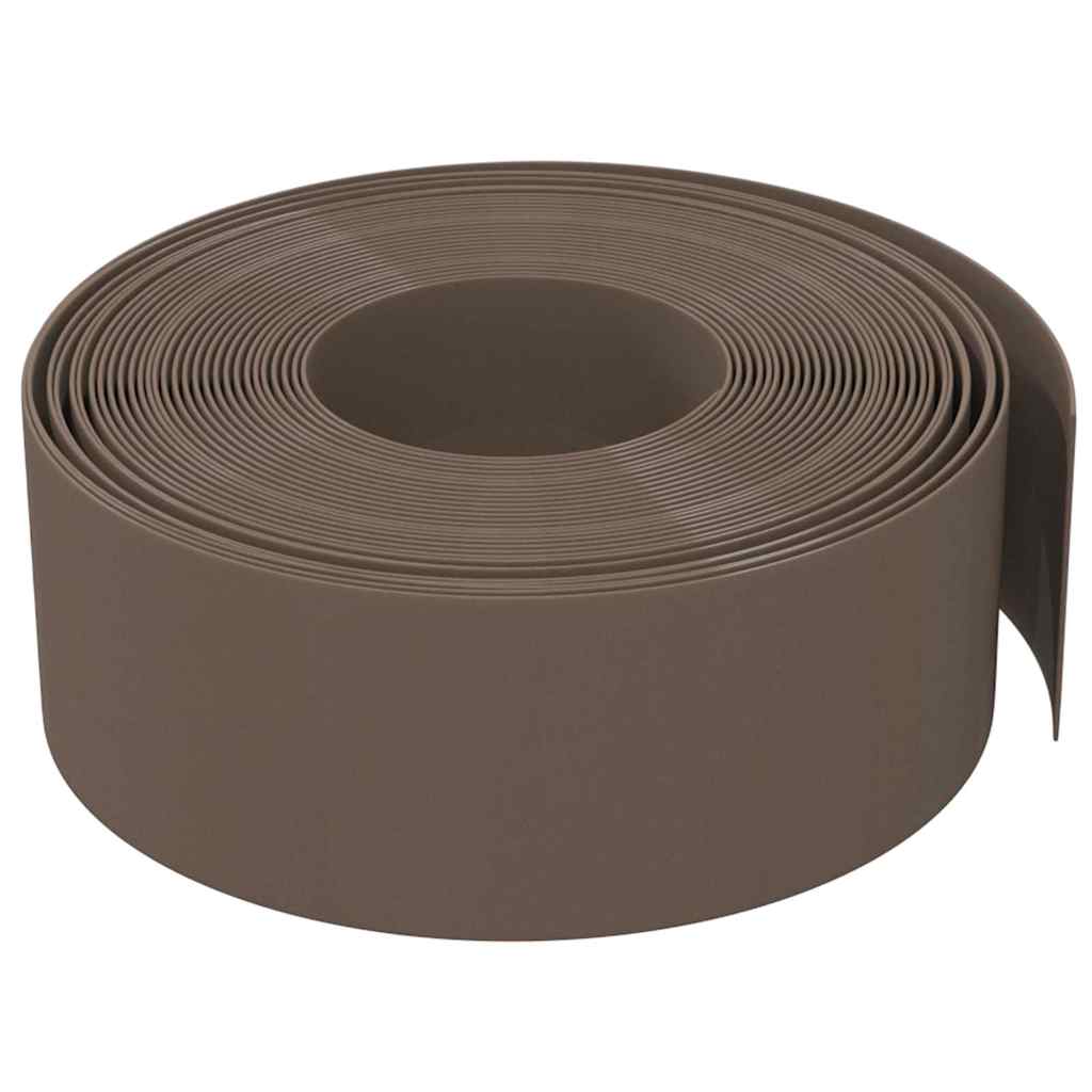 Gartenumrandung 25 m 10 cm PE Grau