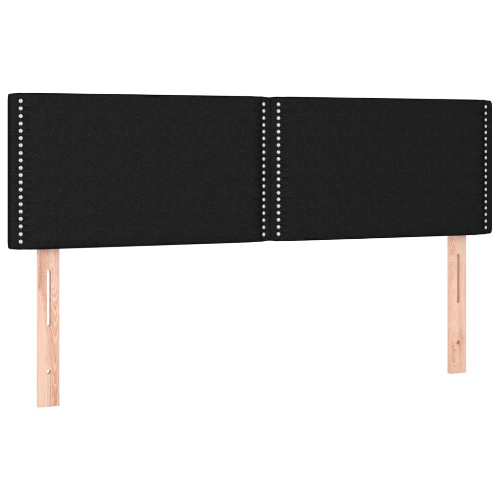 Kopfteil Dunkelgrau 80 x 5 x 118/128 cm Stoff