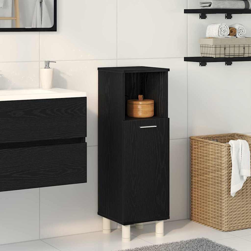 Badezimmerschrank Weiß 30x30x95 cm Holzwerkstoff