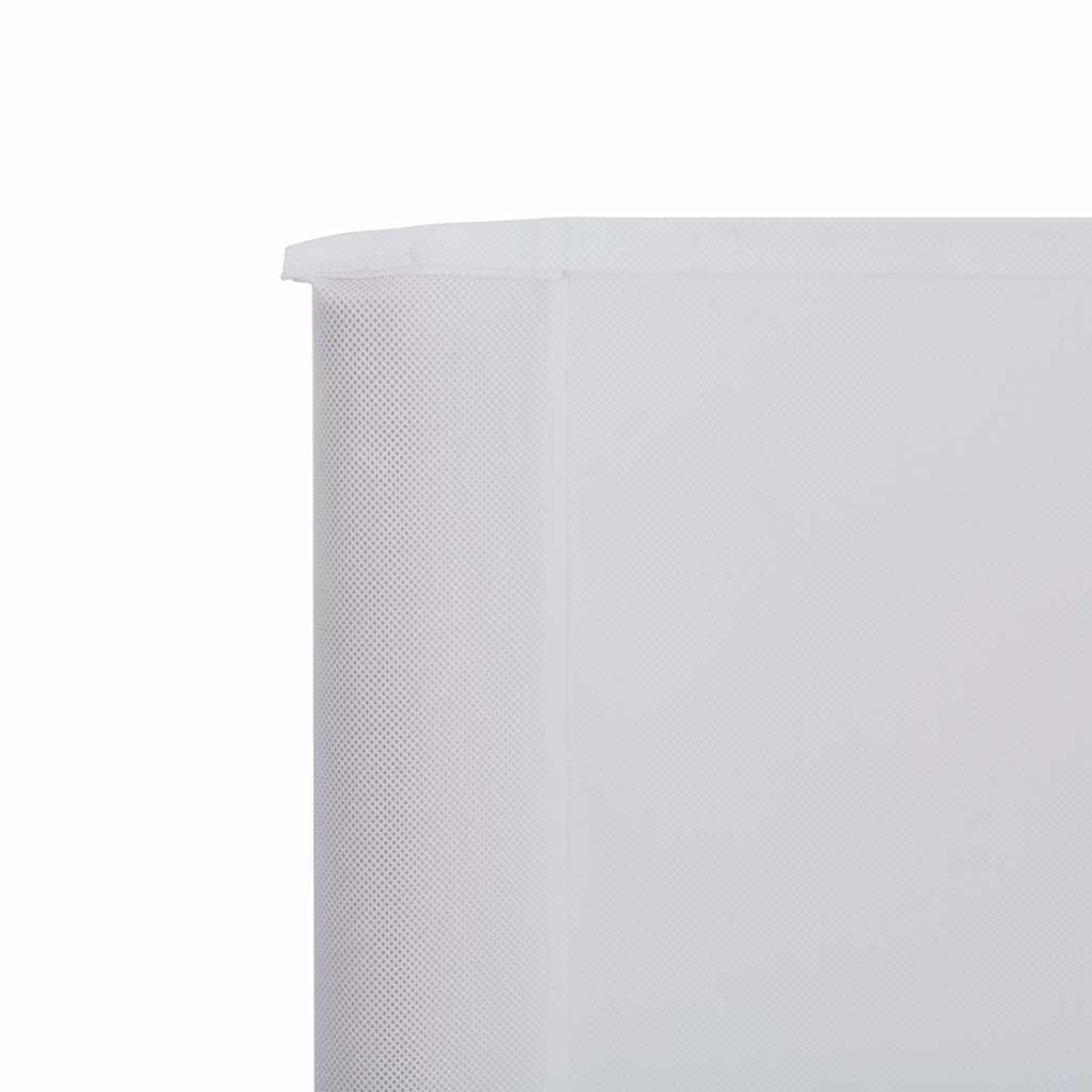 3-teiliges Windschutzgewebe 400 x 120 cm Weiß