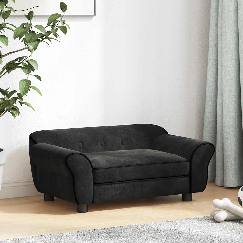 Hundesofa Dunkelgrau 72x45x30 cm Plüsch