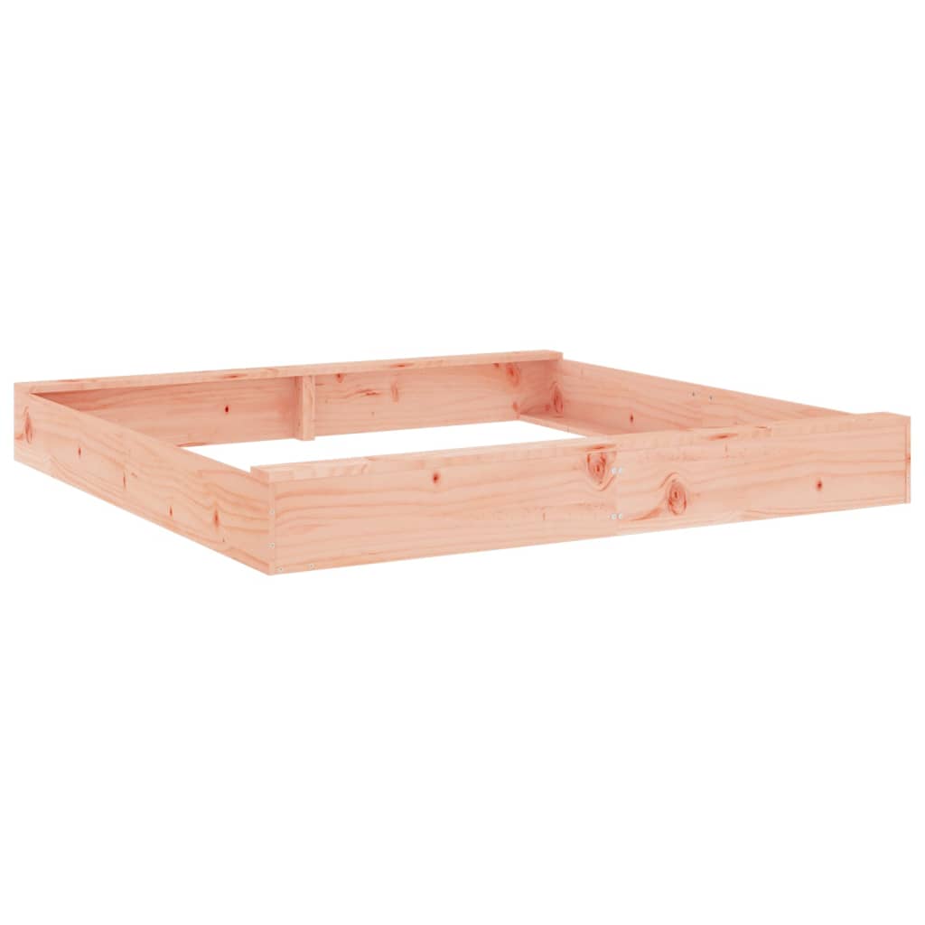 Sandkasten mit Sitzen Honigbraun Quadratisch Massivholz Kiefer