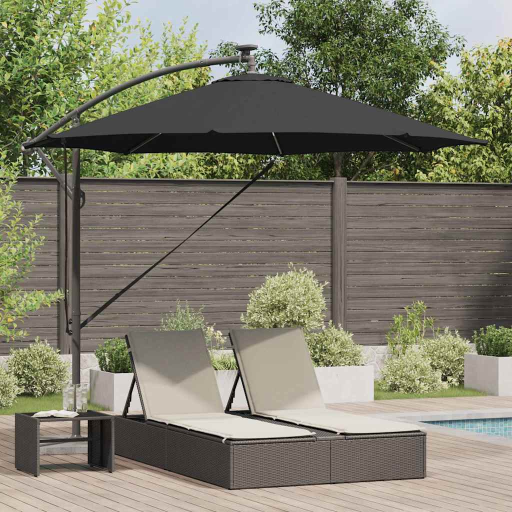 Sonnenschirm Sand 294 x 294 x 248 cm Polyester und Aluminium