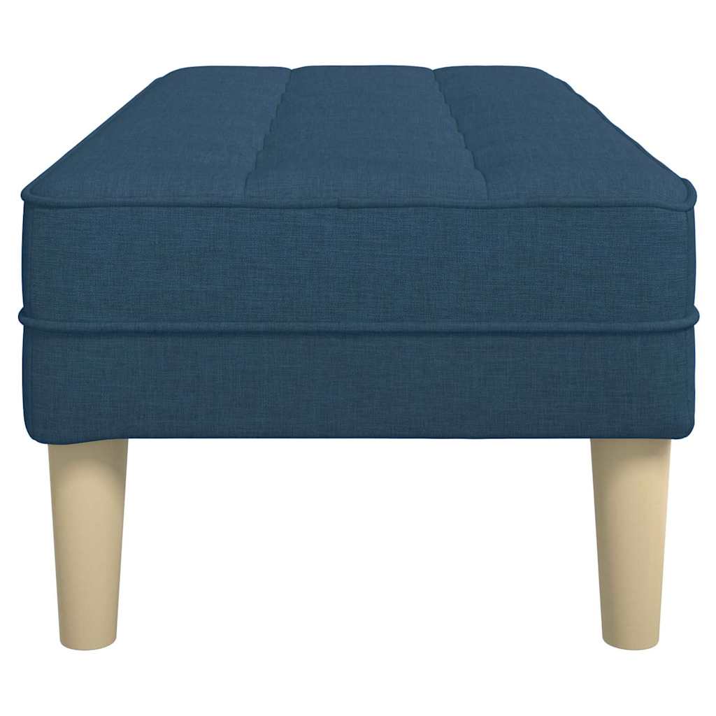 Bank mit Kissen Hellgrau 113 x 57 x 39 cm Stoff