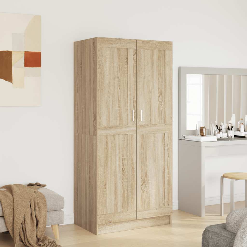 Kleiderschrank Weiß 82,5x51,5x180 cm Holzwerkstoff