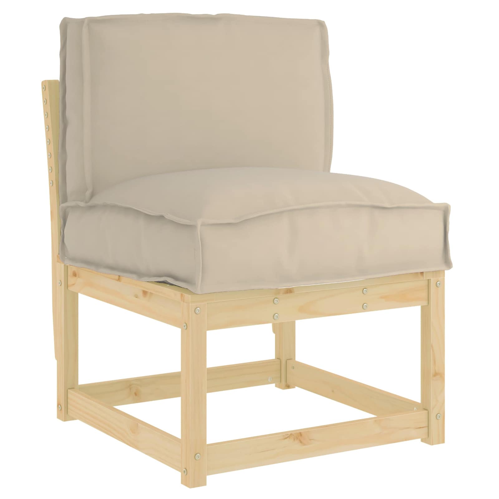 Kissen Anthrazit 50 x 40 x 12 cm Oxford-Stoff