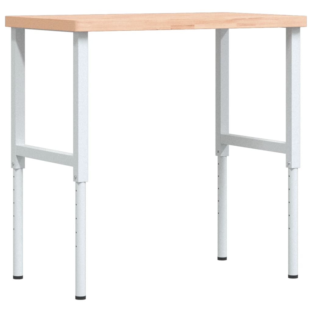 Werkbank 100x60x(71,5-98) cm Massivholz Buche Rechteckig