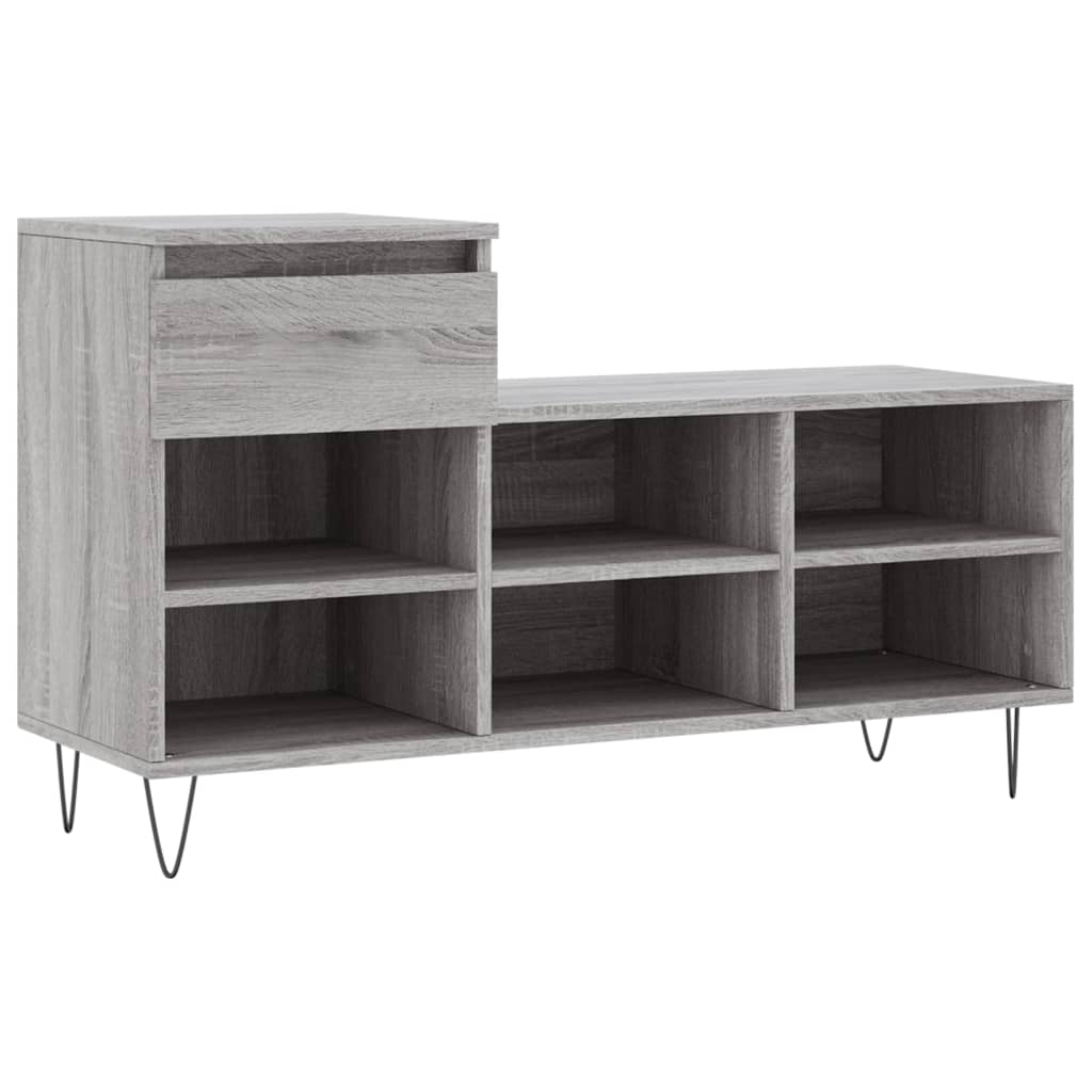 Schuhregal Weiß 102x36x60 cm Holzwerkstoff