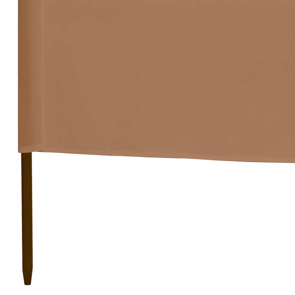 3-teiliges Windschutzgewebe 400 x 120 cm Weiß