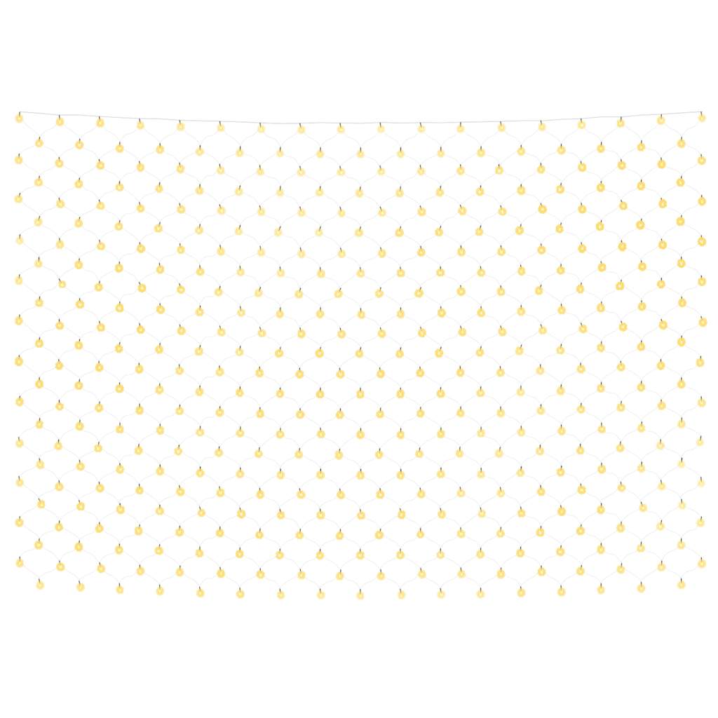 LED-Lichternetz Warmweiß 3x2 m 204 LEDs Indoor Outdoor