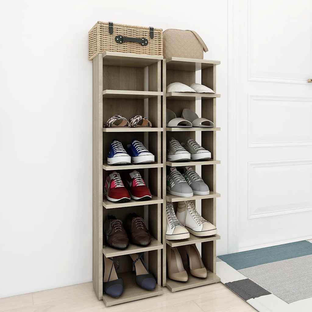 Schuhschrank Weiß 27,5x27x102 cm Holzwerkstoff
