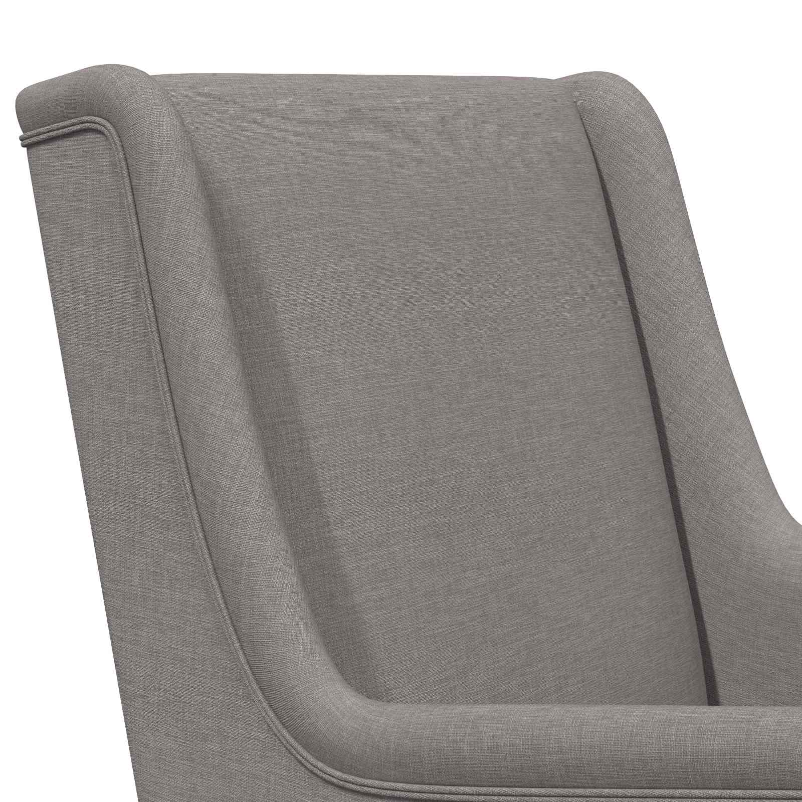 Schaukelstuhl Hellgrau 62 x 80 x 85 cm Stoff