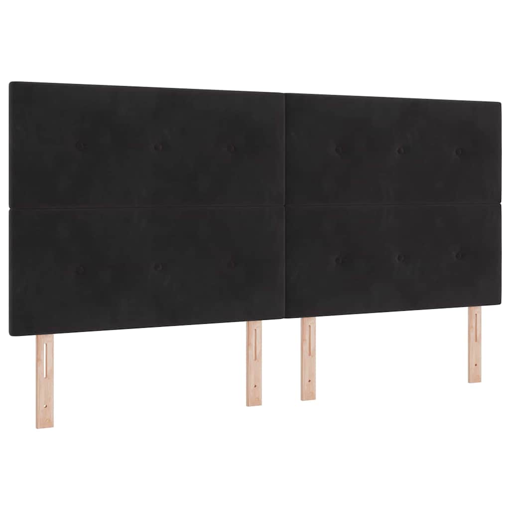 Kopfteil Hellgrau 80 cm Samt