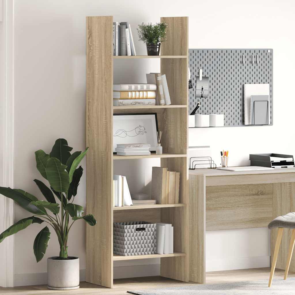 Bücherregal Weiß 60x35x180 cm Holzwerkstoff