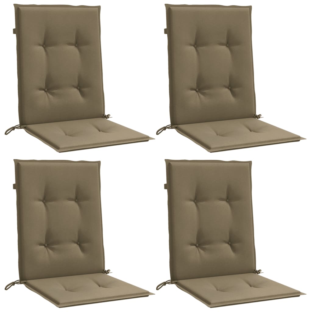 Niedriglehner-Auflagen 2 Stk Melange Anthrazit 100x50x7cm Stoff