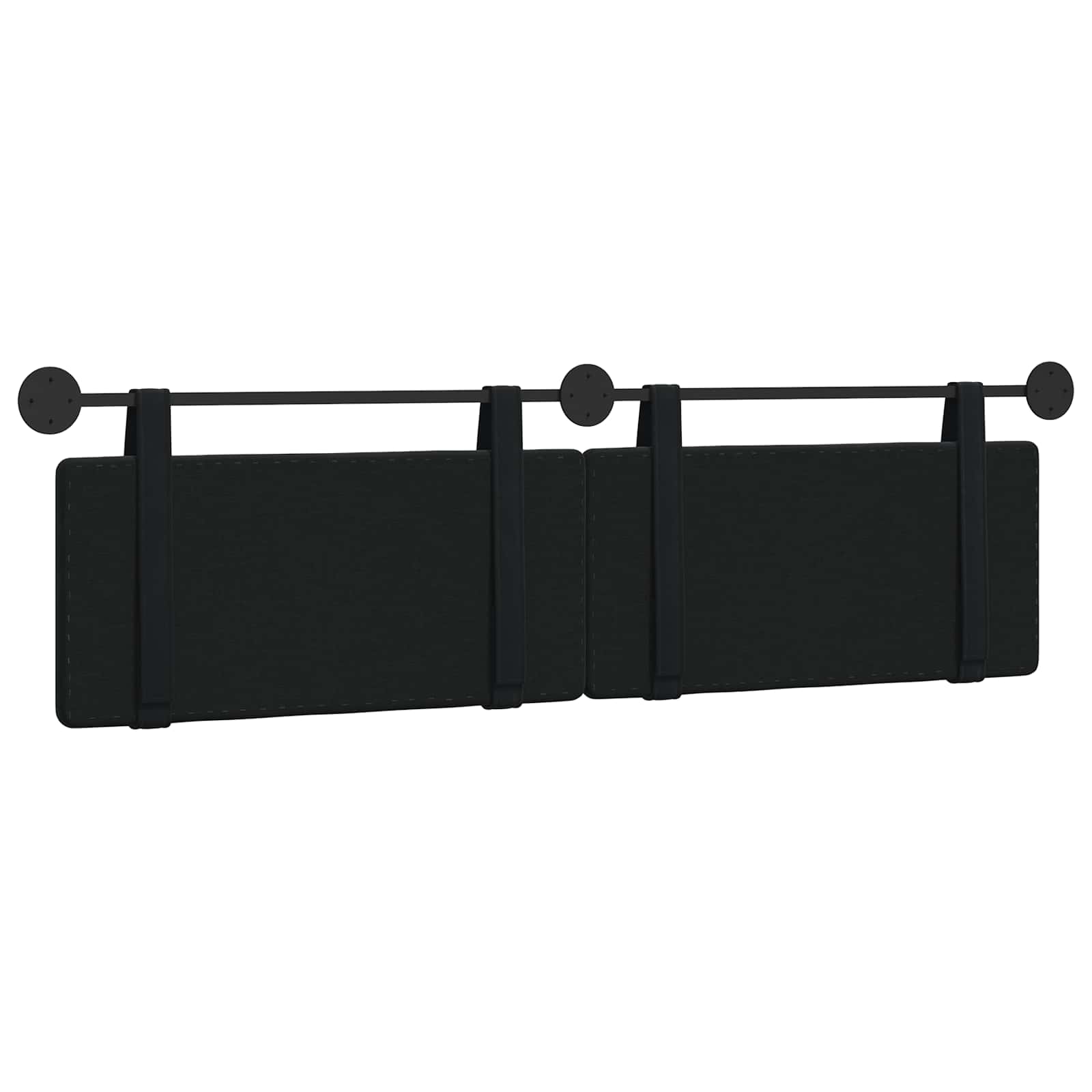 Hängendes Kopfteil Mit LED Licht Hellgrau Samt
